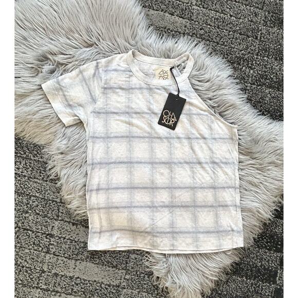 Chaser‎ Women’s One Side Sleeveless Stripe Designed Round Neck T Size Small - Picture 1 of 3